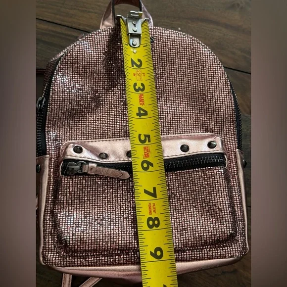 Victoria's Secret Metallic Rose Gold Mini Backpack - Picture 14 of 14